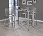Juelia Bar Stools Chrome and Clear Acrylic (Set of 2) - VIP FURNITURE (NJ)