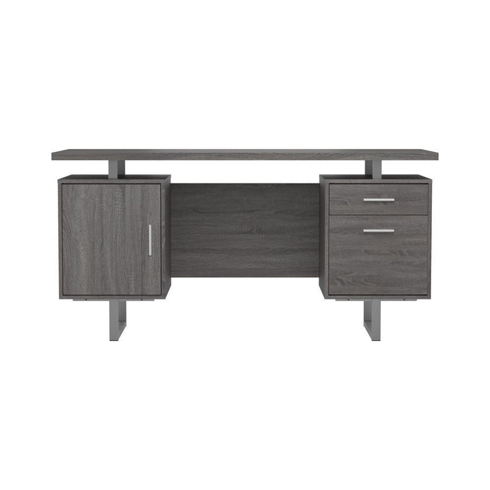 Lawtey Floating Top Office Desk Weathered Grey - VIP FURNITURE (NJ)
