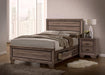 Kauffman Eastern King Storage Bed Washed Taupe - VIP FURNITURE (NJ)