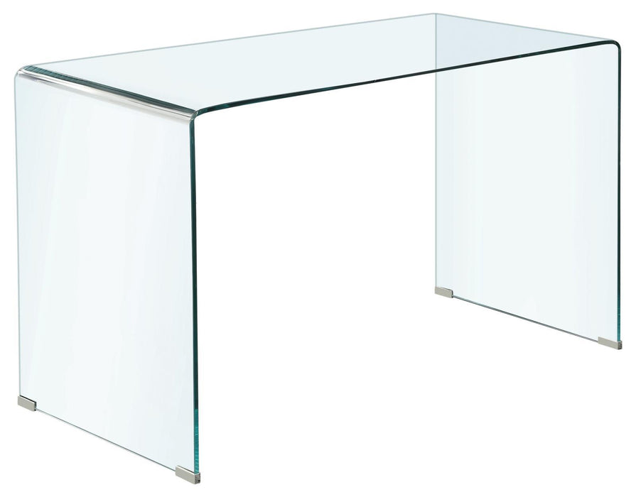Ripley Glass Writing Desk Clear - VIP FURNITURE (NJ)