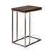 Pedro Expandable Top Accent Table Chestnut and Chrome - VIP FURNITURE (NJ)