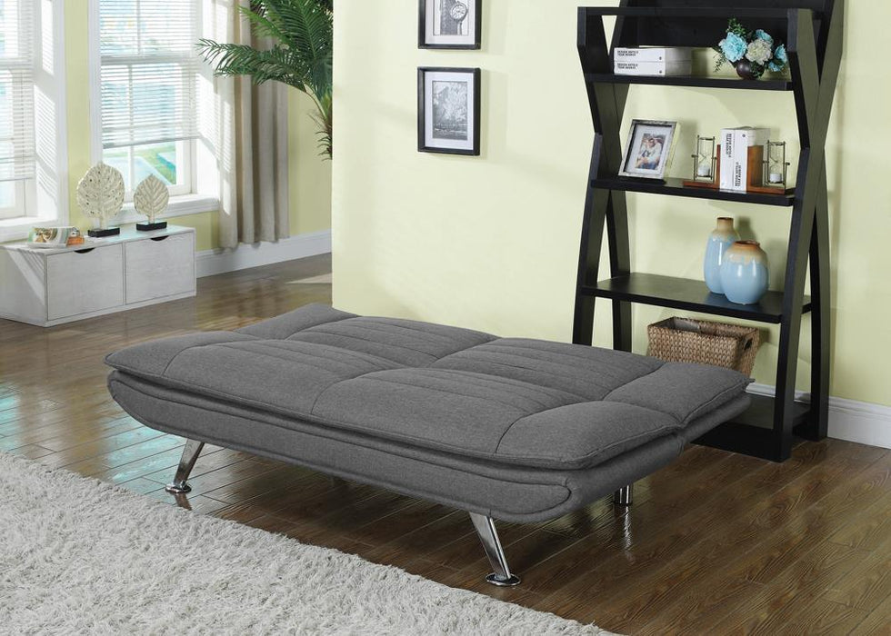 Julian Upholstered Sofa Bed with Pillow-top Seating Grey - VIP FURNITURE (NJ)