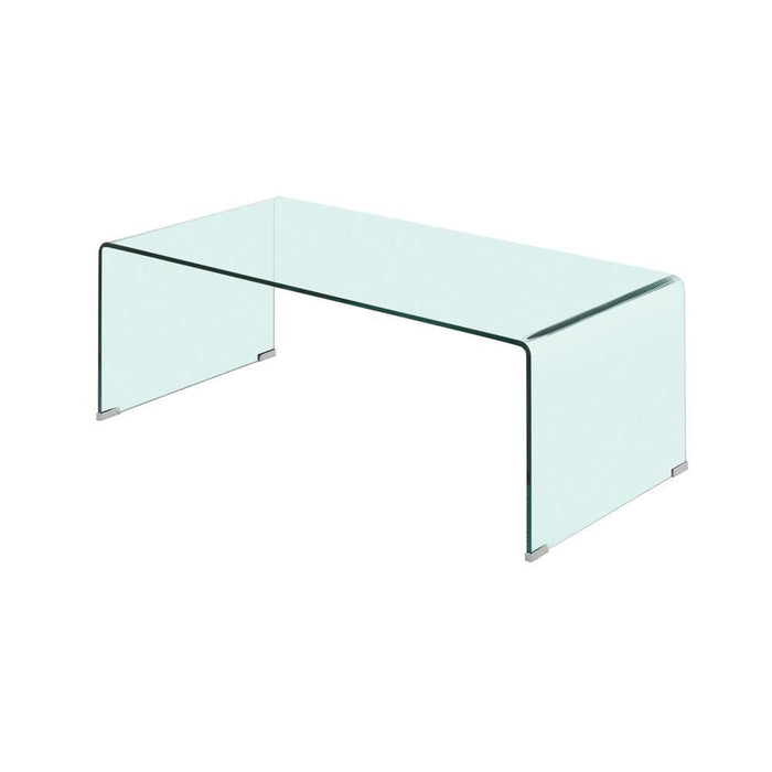 Ripley Rectangular Coffee Table Clear - VIP FURNITURE (NJ)