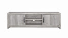 Burke 2-door TV Console Grey Driftwood - VIP FURNITURE (NJ)