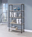 Analiese 4-shelf Open Bookcase Grey Driftwood - VIP FURNITURE (NJ)