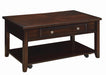 Bradford Rectangular Lift Top Coffee Table Walnut - VIP FURNITURE (NJ)