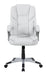 Kaffir Adjustable Height Office Chair White and Silver - VIP FURNITURE (NJ)