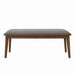 Alfredo Upholstered Dining Bench Grey and Natural Walnut - VIP FURNITURE (NJ)