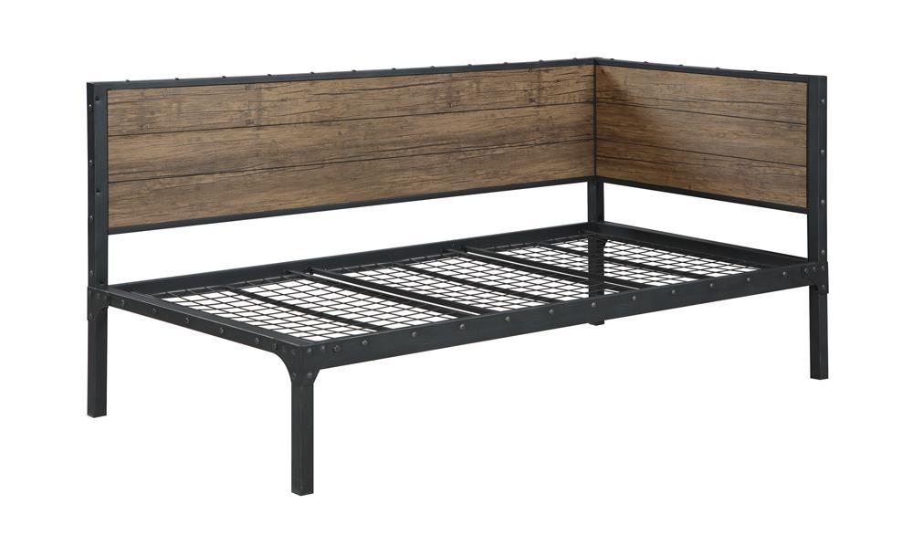 Getler Daybed Weathered Chestnut and Black - VIP FURNITURE (NJ)