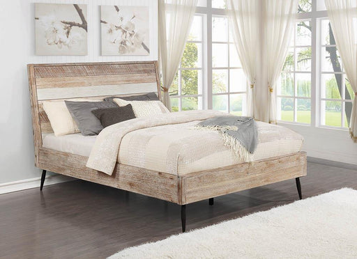 Marlow Queen Platform Bed Rough Sawn Multi - VIP FURNITURE (NJ)