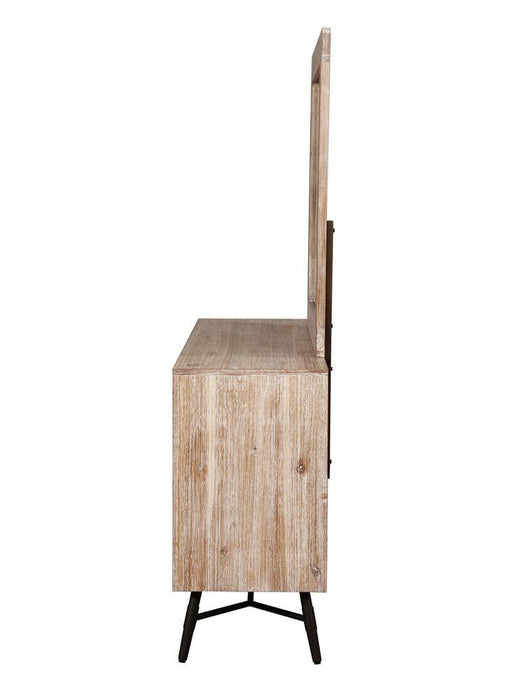 Marlow Rectangular Dresser Mirror Rough Sawn Multi - VIP FURNITURE (NJ)