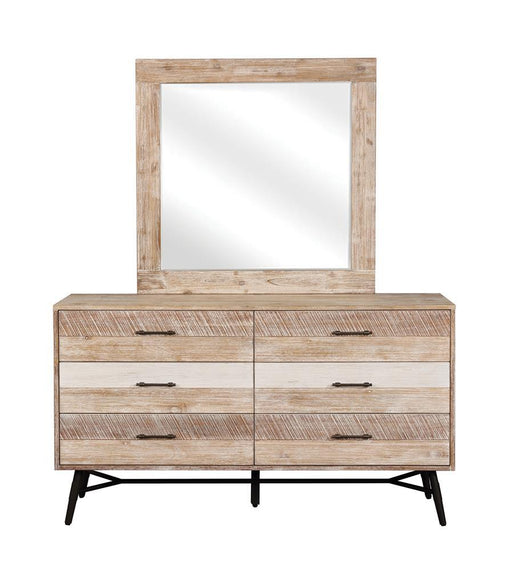 Marlow Rectangular Dresser Mirror Rough Sawn Multi - VIP FURNITURE (NJ)