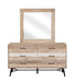 Marlow Rectangular Dresser Mirror Rough Sawn Multi - VIP FURNITURE (NJ)