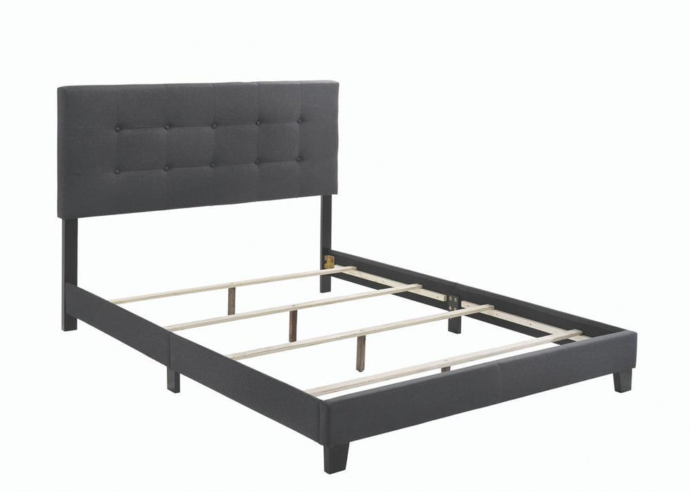 Mapes Tufted Upholstered Queen Bed Charcoal - VIP FURNITURE (NJ)