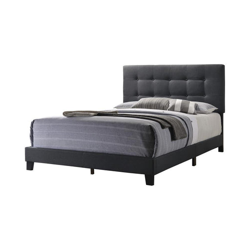 Mapes Tufted Upholstered Eastern King Bed Charcoal - VIP FURNITURE (NJ)