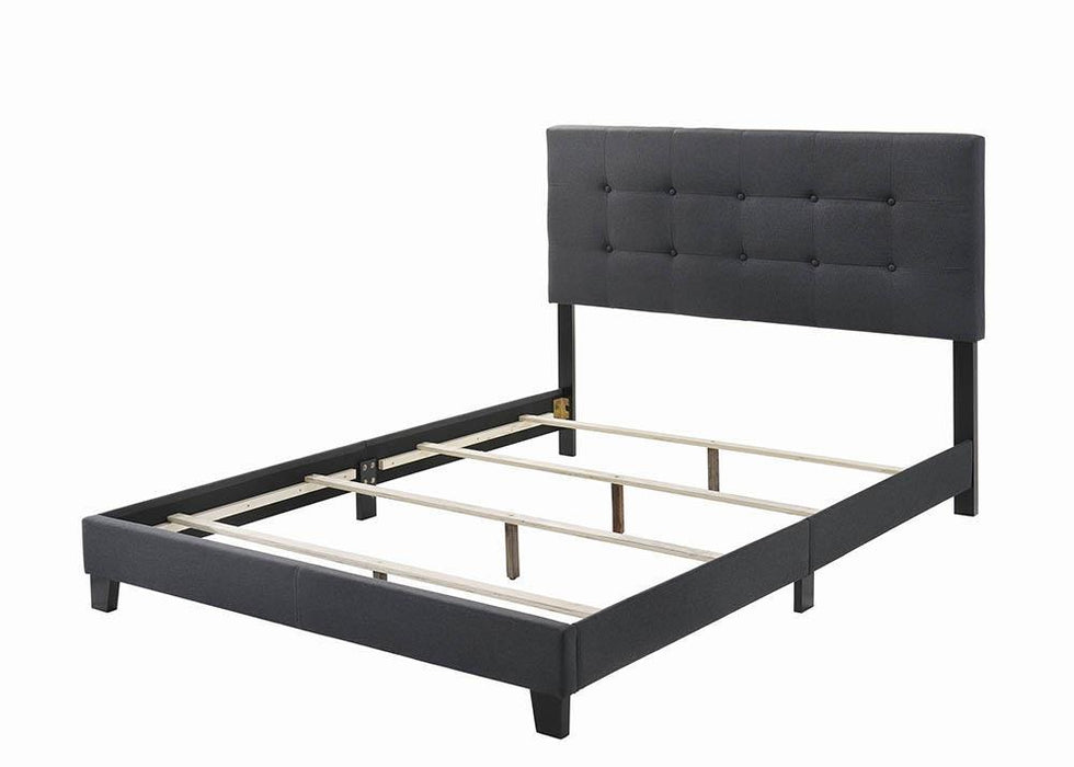 Mapes Tufted Upholstered Eastern King Bed Charcoal - VIP FURNITURE (NJ)