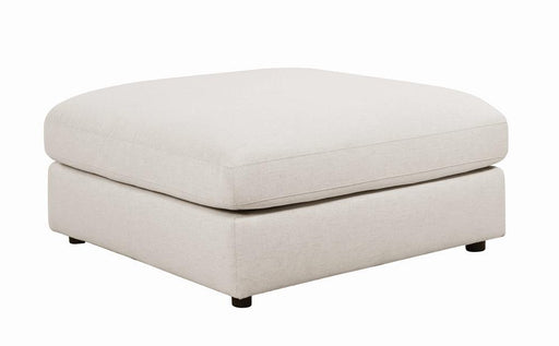 Serene Upholstered Rectangular Ottoman Beige - VIP FURNITURE (NJ)