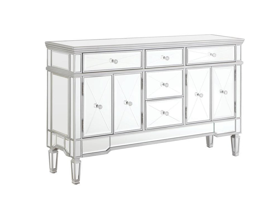 Duchess 5-drawer Accent Cabinet Silver - VIP FURNITURE (NJ)