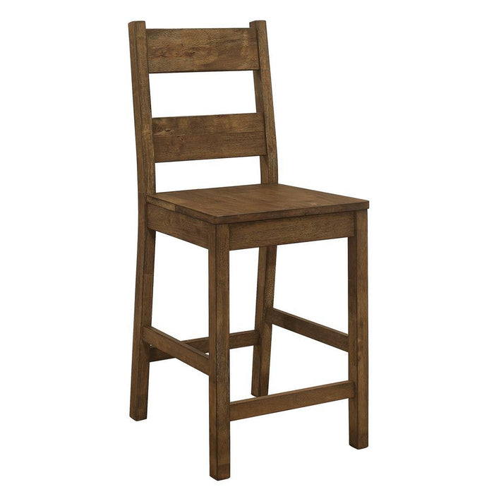 Coleman Counter Height Stools Rustic Golden Brown (Set of 2) - VIP FURNITURE (NJ)