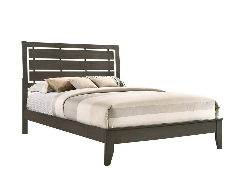 Serenity Queen Panel Bed Mod Grey - VIP FURNITURE (NJ)