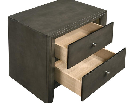 Serenity 2-drawer Nightstand Mod Grey - VIP FURNITURE (NJ)