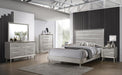 Ramon Queen Panel Bed Metallic Sterling - VIP FURNITURE (NJ)