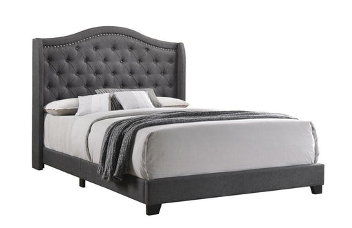 Sonoma Camel Back Queen Bed Grey - VIP FURNITURE (NJ)