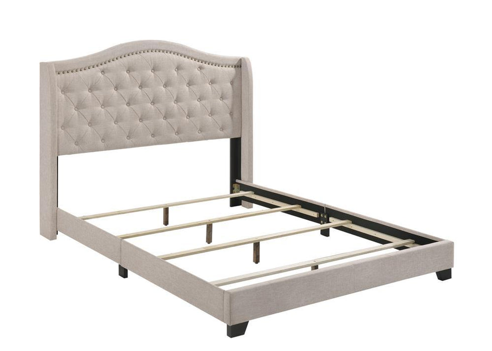 Sonoma Camel Back Full Bed Beige - VIP FURNITURE (NJ)