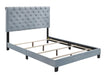 Warner Queen Upholstered Bed Slate Blue - VIP FURNITURE (NJ)