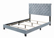 Warner Eastern King Upholstered Bed Slate Blue - VIP FURNITURE (NJ)