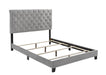 Warner Eastern King Upholstered Bed Grey - VIP FURNITURE (NJ)