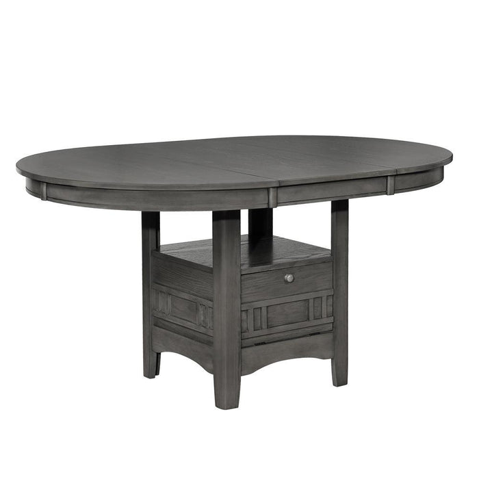 Lavon Dining Table with Storage Medium Grey - VIP FURNITURE (NJ)