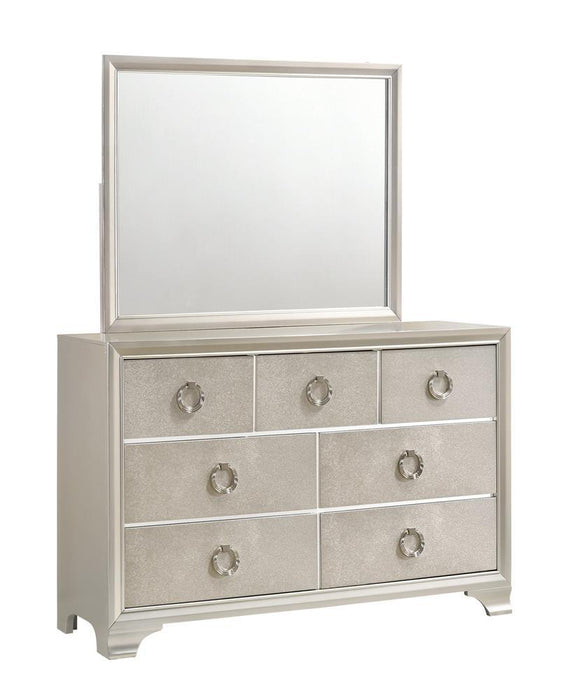 Salford 7-drawer Dresser Metallic Sterling - VIP FURNITURE (NJ)