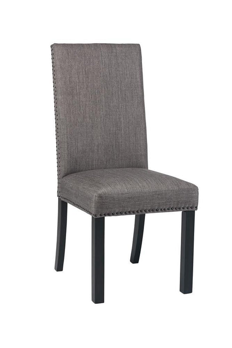 Hubbard Upholstered Side Chairs Charcoal (Set of 2) - VIP FURNITURE (NJ)