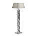 Carmen Geometric Base Floor Lamp Silver - VIP FURNITURE (NJ)