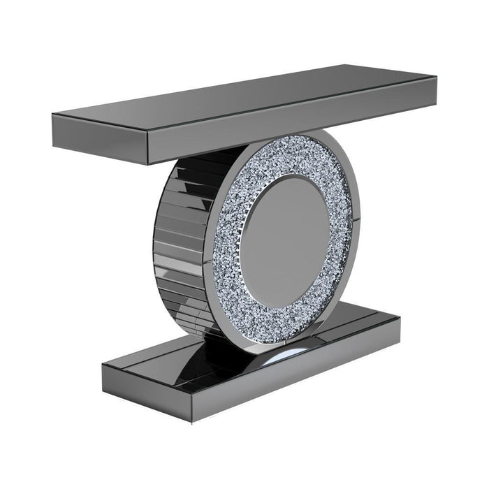 Bergenia Rectangular Console Table Silver - VIP FURNITURE (NJ)