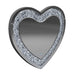 Aiko Heart Shape Wall Mirror Silver - VIP FURNITURE (NJ)