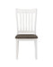 Kingman Slat Back Dining Chairs Espresso and White (Set of 2) - VIP FURNITURE (NJ)