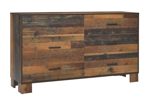 Sidney 6-drawer Dresser Rustic Pine - VIP FURNITURE (NJ)