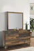 Sidney Square Dresser Mirror Rustic Pine - VIP FURNITURE (NJ)