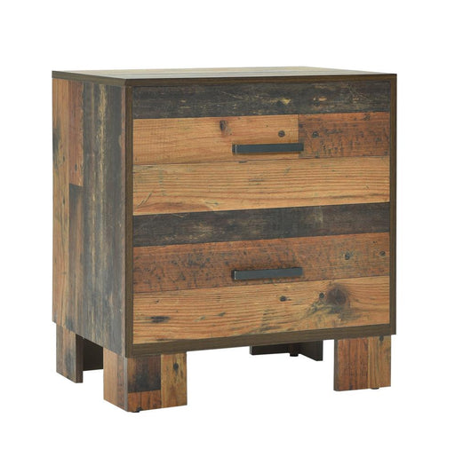 Sidney 2-drawer Nightstand Rustic Pine - VIP FURNITURE (NJ)