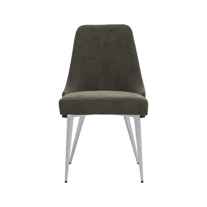 Cabianca Curved Back Side Chairs Grey (Set of 2) - VIP FURNITURE (NJ)