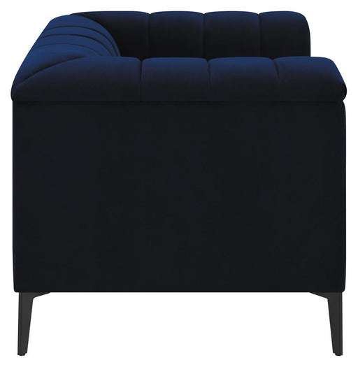 Chalet Tuxedo Arm Chair Blue - VIP FURNITURE (NJ)