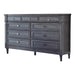 Alderwood 9-drawer Dresser French Grey - VIP FURNITURE (NJ)