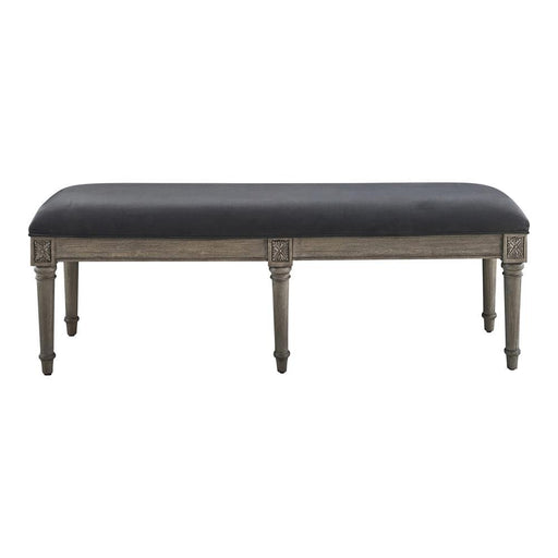 Alderwood Upholstered Bench French Grey - VIP FURNITURE (NJ)