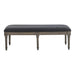 Alderwood Upholstered Bench French Grey - VIP FURNITURE (NJ)