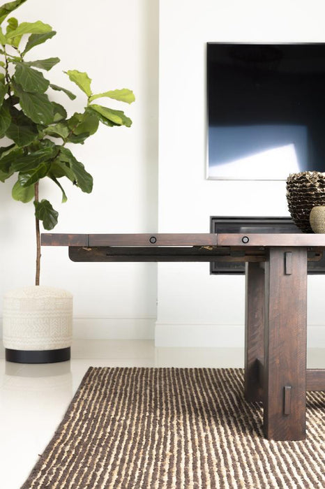 Calandra Rectangle Dining Table with Extension Leaf Vintage Java - VIP FURNITURE (NJ)