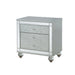 Gunnison 2-drawer Nightstand Silver Metallic - VIP FURNITURE (NJ)