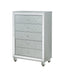 Gunnison 5-drawer Chest Silver Metallic - VIP FURNITURE (NJ)