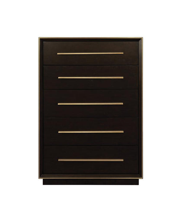 Durango 5-drawer Chest Smoked Peppercorn - VIP FURNITURE (NJ)